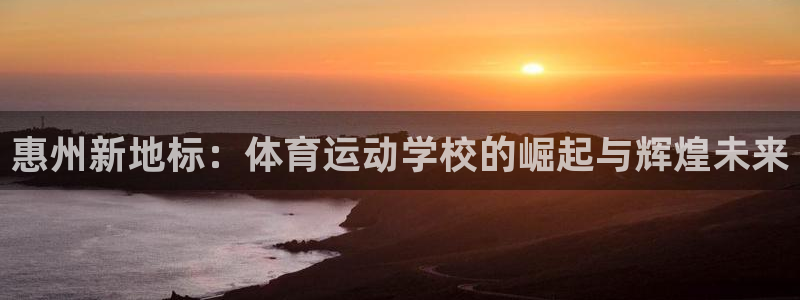 yy易游官网下载平台注册要钱吗：惠州新地标：体育运动学校的崛